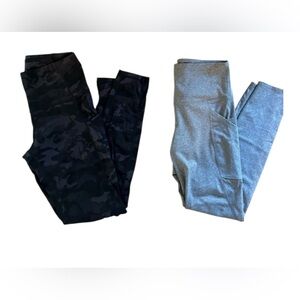 SO Black Camouflage and Gray Leggings